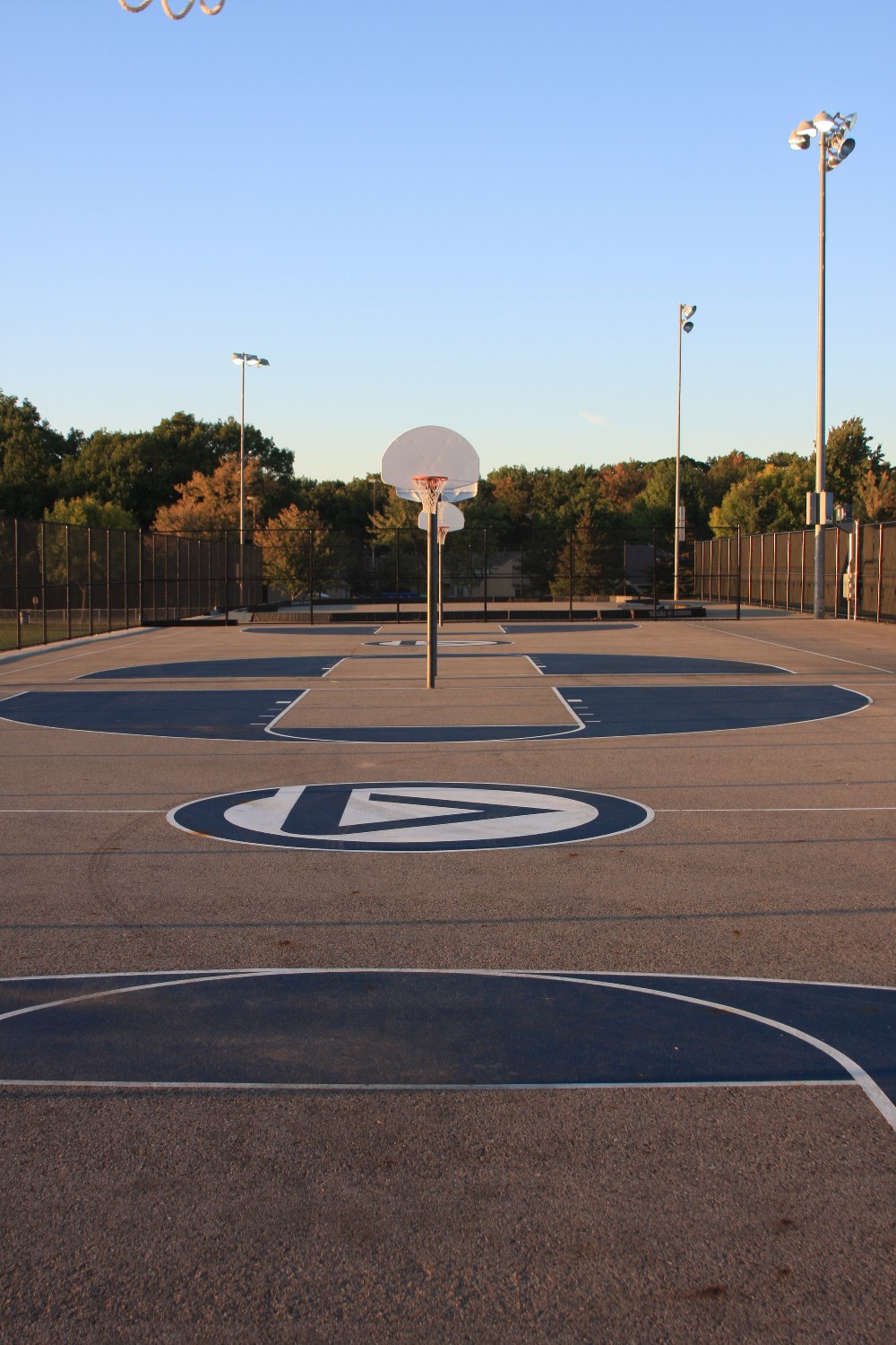 Outdoor Basketball Courts vertical view